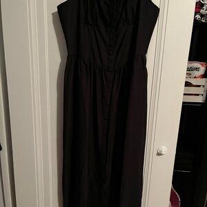 RIHOAS Black Strapless Dress